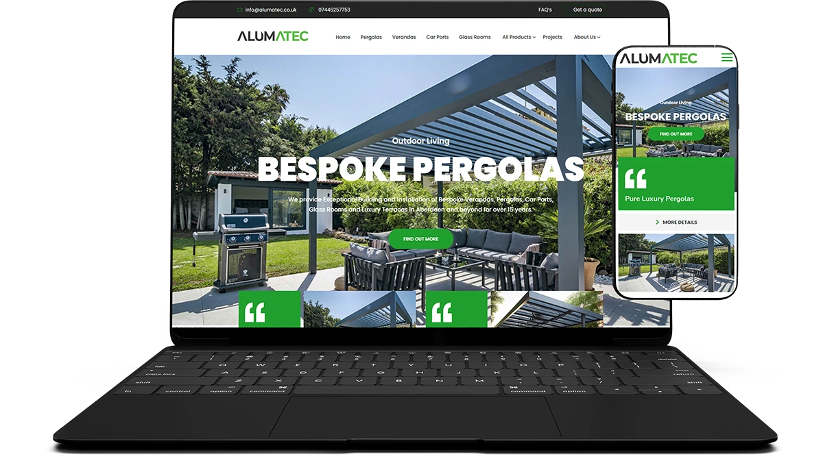 Alumatec Website Developement Agency Clueflow UK
