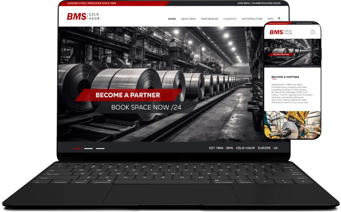 BMS Branding and Website Development Manufacture Agency Clueflow