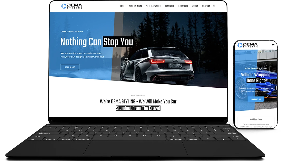 Dema Styling Web Design Agency Clueflow UK