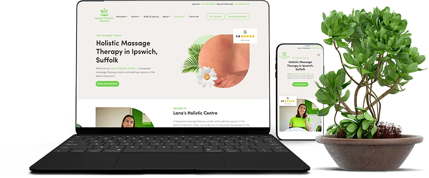 Lana's Massage Clinic Website Design Agency Clueflow UK