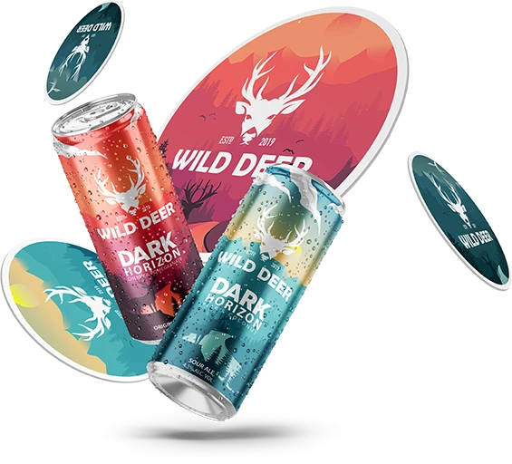 Wild Deer Co. Beer Packaging Design Agency Clueflow